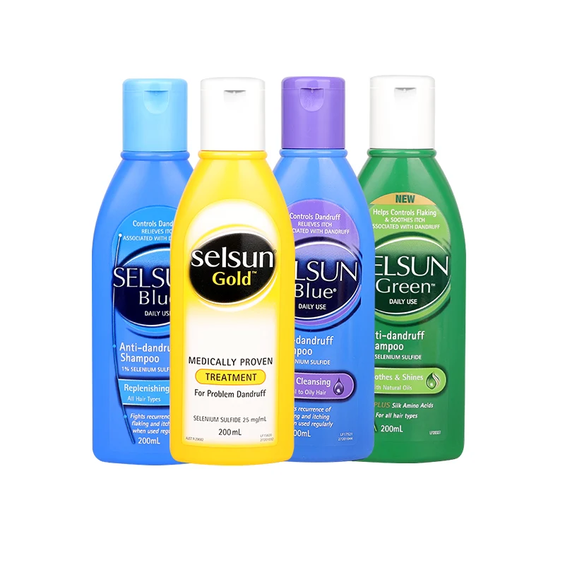 

Selsun Gold Green Blue Amino Acid Shampoo Treatment Clean Soft Hair Problem Anti Dandruff Seborrheic Dermatitis Scaling Shampoo