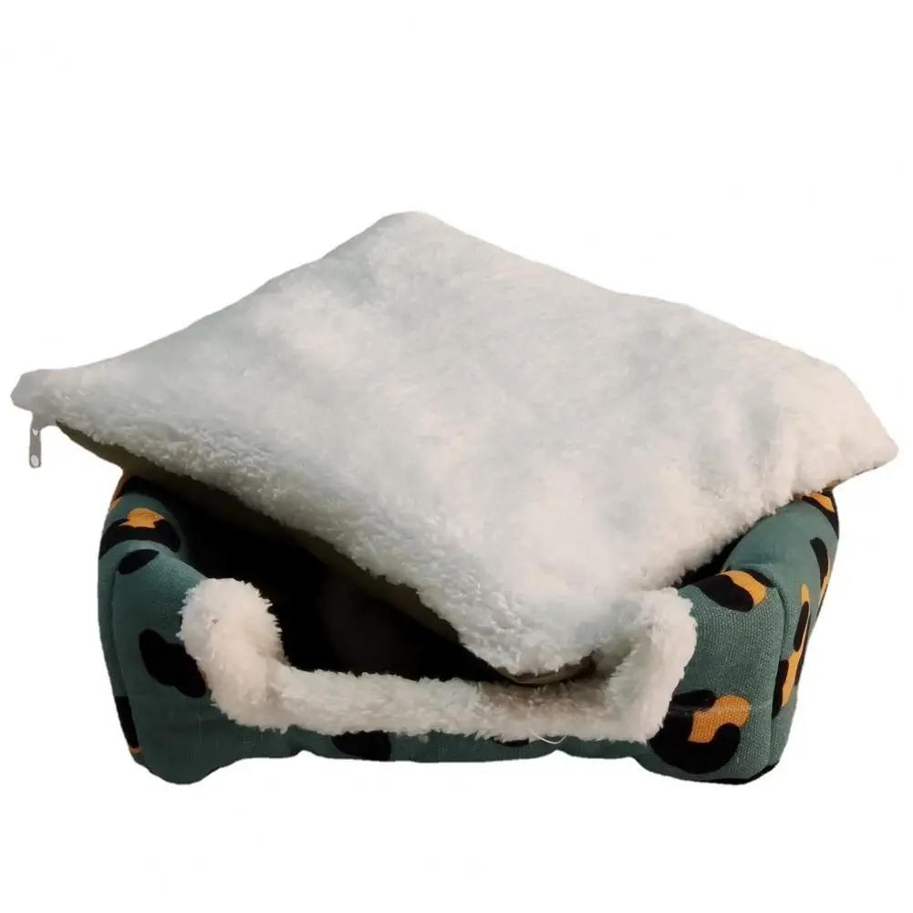 

Fully Enclosed Rat Bed Cozy Hideout Bed for Guinea Pigs Rabbits Rats Washable Small Cage Accessories for Hedgehogs Squirrels