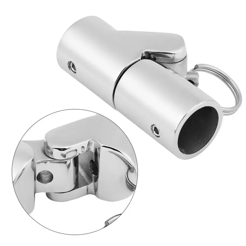 

Stainless Steel Folding Swivel Coupling Tube Pipe Connector Boat Deck Hinge Mount Connector Boat Hardware Fitting
