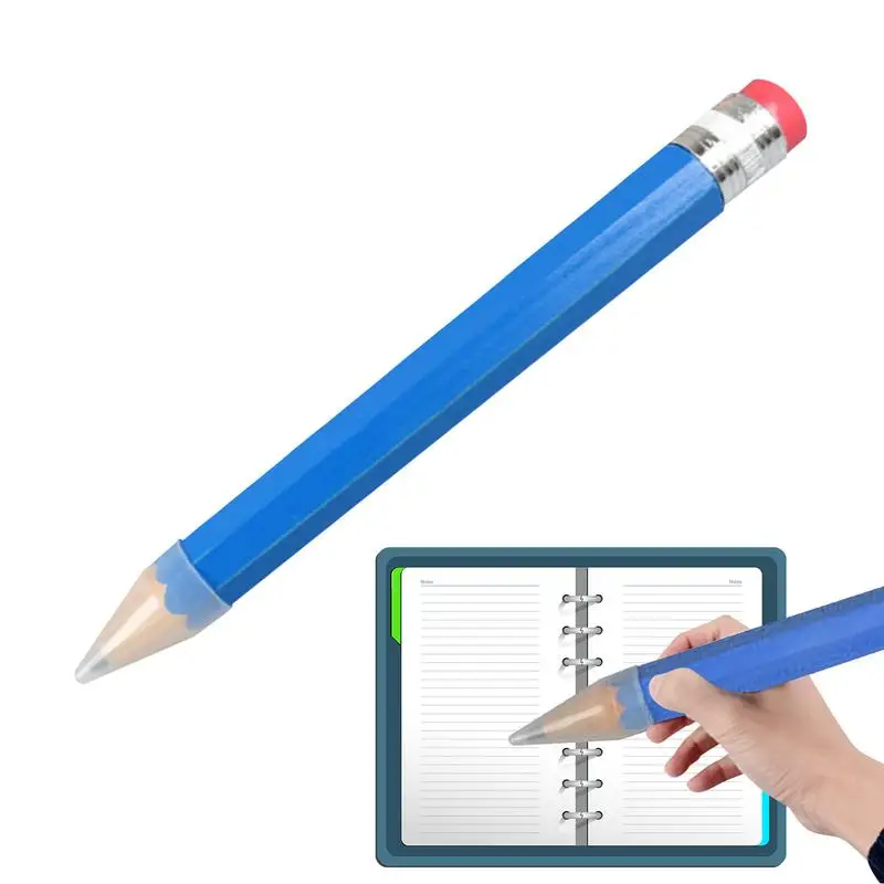 Wooden Jumbos Pencil Colorful Handcraft Stationery Novelty Pen For Kids Preschoolers Toddlers Kindergarten