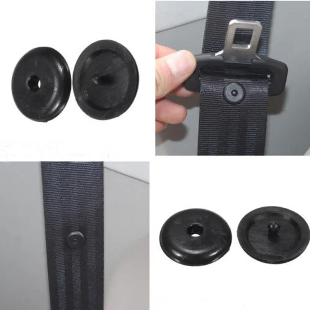 

10Pcs Car Safety Seat Belt Stopper Spacing Limit Buckle Clip Retainer Seatbelt Prevent Belt Buckle from Sliding Down The Belt