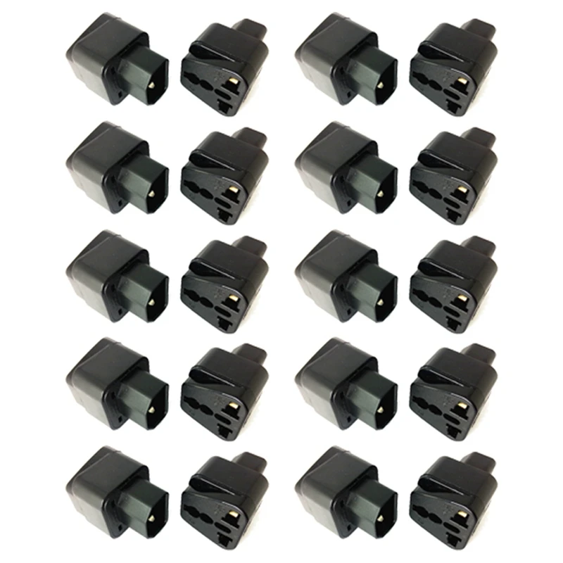 

10X PDU Special Conversion Plug UPS C13 To Universal Socket Server IEC320-C14 Plug WD-320