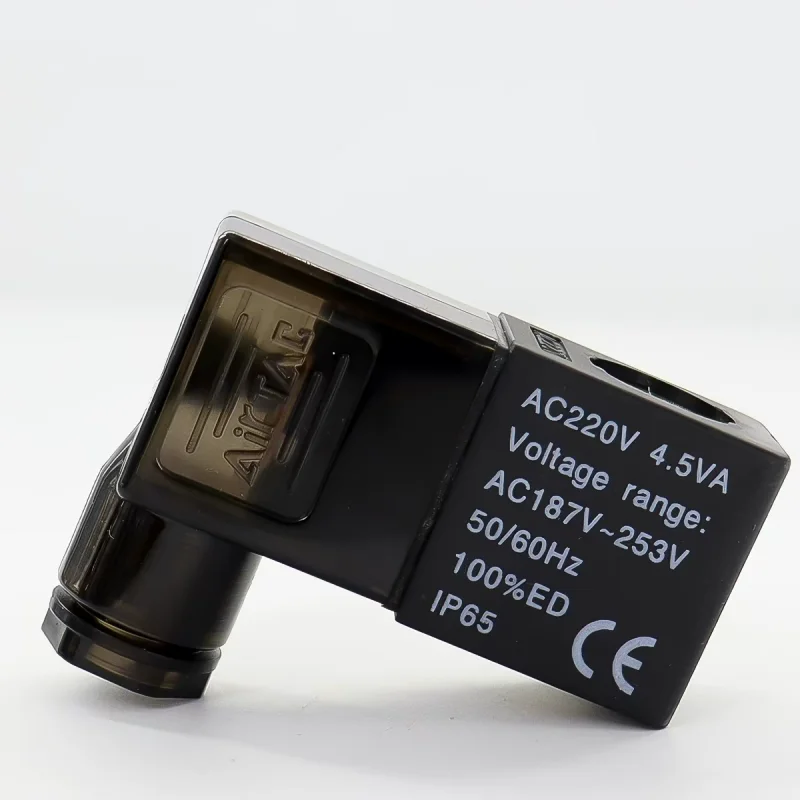 Фото Катушки пневматических электромагнитных клапанов Airtac для моделей 4V210, 4V210-08, 4V310-10, 4V410-15, AC220V, DC24V, 3V2V №1