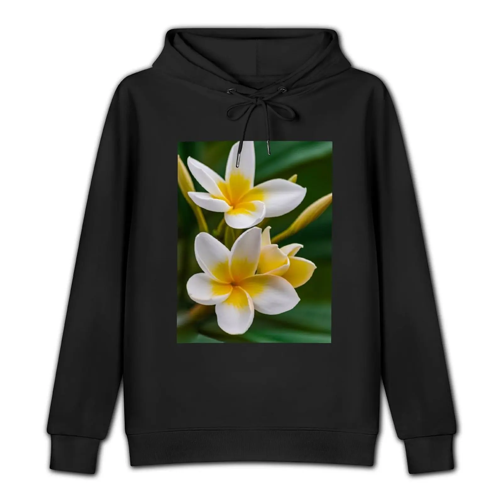 Пуловер с капюшоном Plumeria rubra flowers эстетичная одежда мужской зимний свитер в стиле