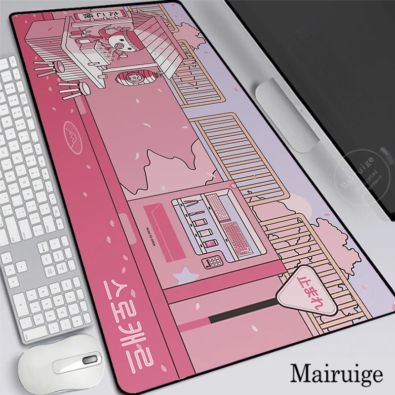 Милый коврик для мыши с мультяшными животными, Настольный коврик, большой коврик для мыши XXL, милые игровые аксессуары, игровой коврик для клавиатуры, коврик для LOL