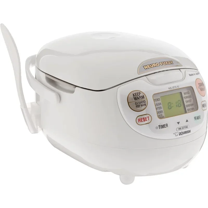 

Zojirushi NS-ZCC10 Neuro Fuzzy Cooker, 5.5-Cup uncooked rice / 1L, White