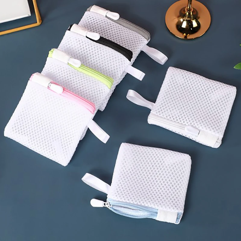 

Mesh Laundry Bag Polyester Washing Net Bag For Shoes Underwear Sock Washing Machine Pouch Clothes Bra Bags Protective Organizer