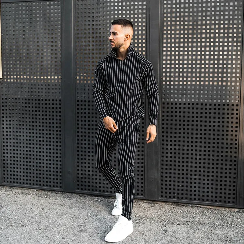 Pria Pakaian Olahraga Binaraga Pria Setelan Kaus Baju Olahraga Kebugaran Kasual Aktif Ritsleting Pakaian Luar Pakaian Latihan