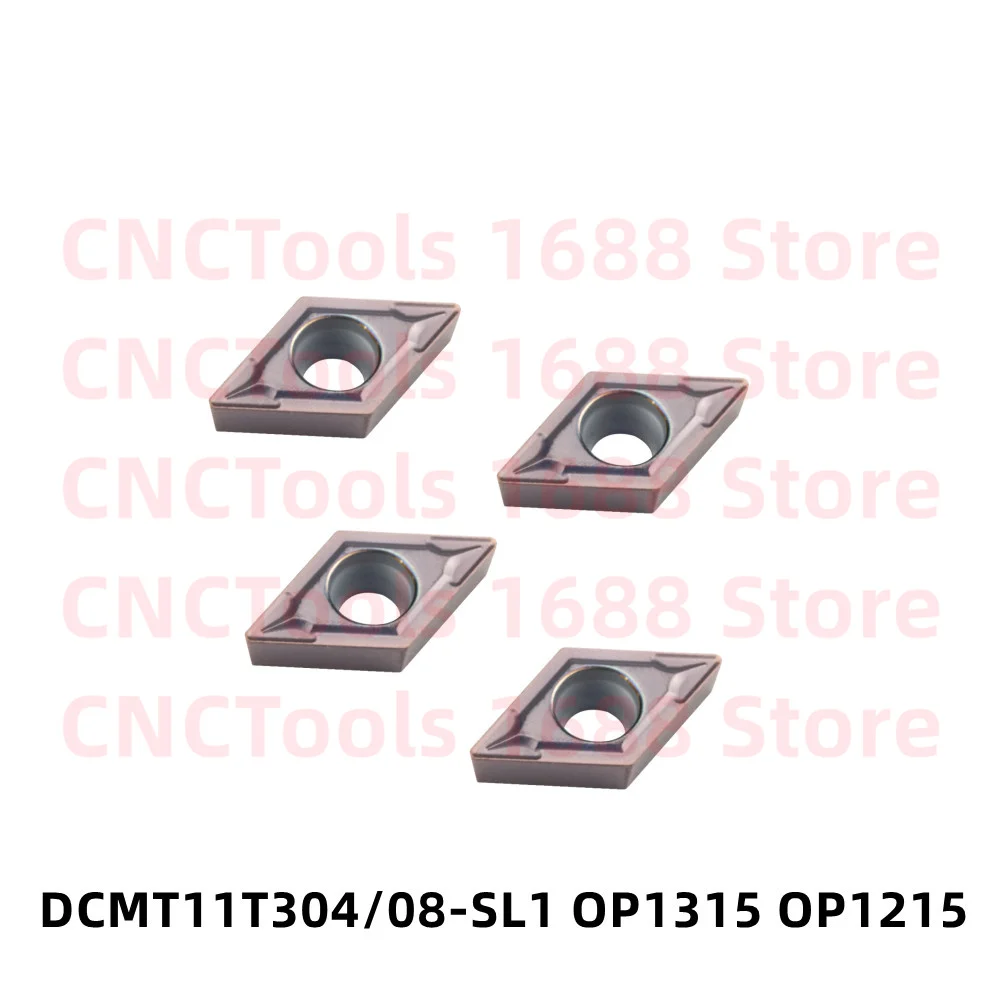 Вставки DCMT070204 DCMT11T304 DCMT11T308-SL1 TPC OP1215 OP1315 OP1415 OC2125 OC3215 YP1265 OPC349-1 карбидные вставки DCMT