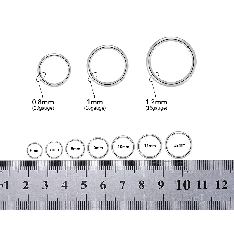 Серьга из титана G23 для пирсинга носа и губ пирсинг кольцо уха хряща козелка