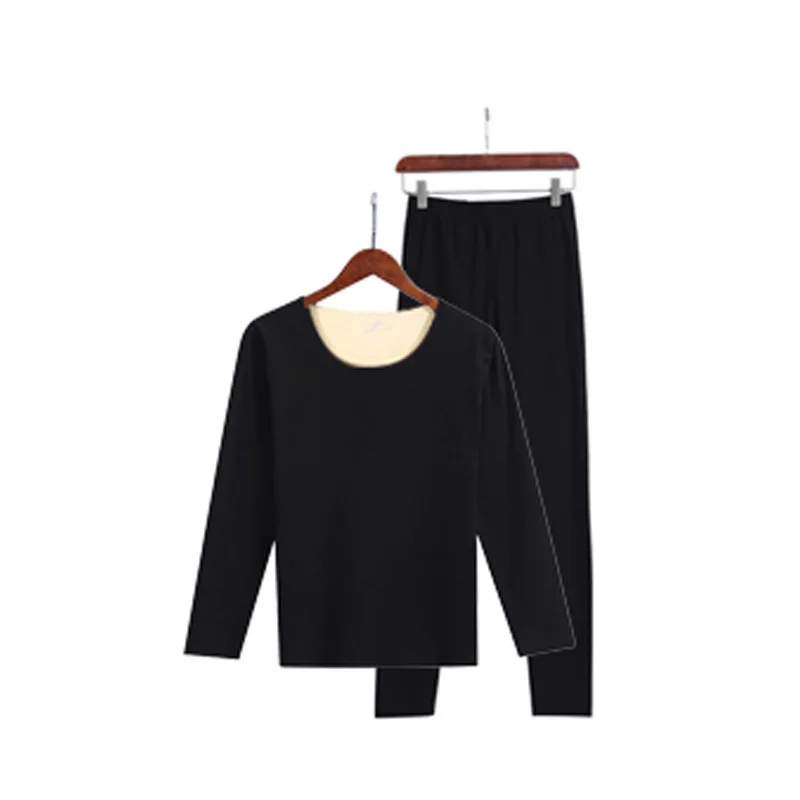 Winter new German velvet cationic autumn clothes long johns suit ladies warm clothes suit wholesale women's warm long johns