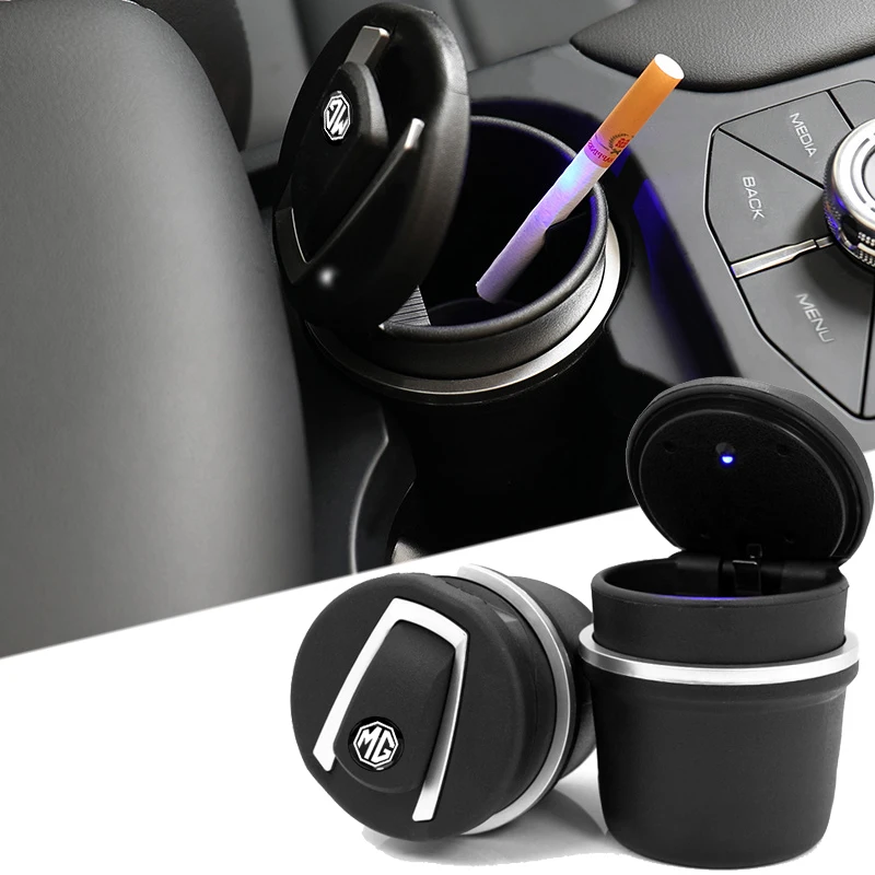 

1pcs LED Light Car Ashtray Smokeless Car Ashtray Auto accessories For Morris Garage MG ZS GS 5 Gundam 350 Parts TF GT ZR 3 6 7