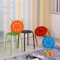 dinning stool home plastic round colorful stackable furniture taburete taburetes altos cocina stools for kitchen %ec%8a%a4%ed%88%b4