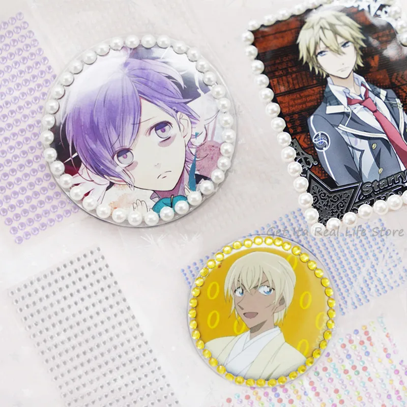 Новый жемчужный Алмазный декоративный стикер для значков Ita сумка девочек