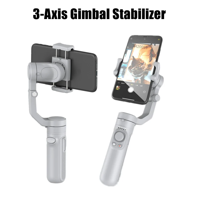 New 3-Axis Handheld Gimbal Stabilizer 360 Rotation Foldable Wireless Selfie Stick With Bluetooth Shutter Tripod