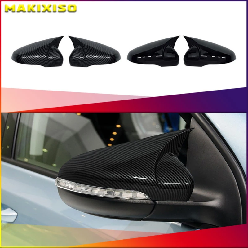 

2pcs Gloss Mirror Covers Caps RearView Mirror Case Cover for VW Golf MK6 MK7 7.5 GTI R GTD Base 2009-2020 Cover Accessories