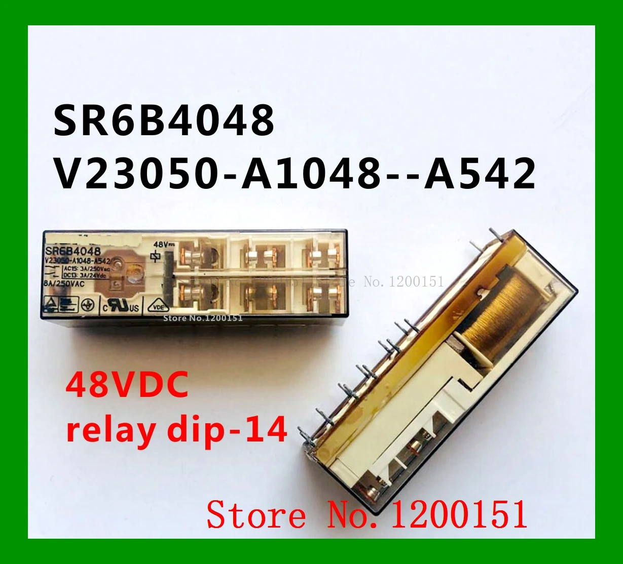 SR6B4048 V23050-A1048--A542 48vdc реле dip-14