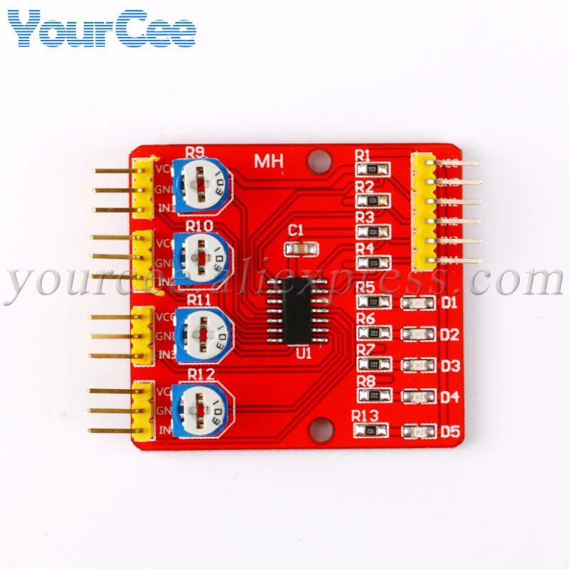Четырехканальный инфракрасный детектор модуль датчика обхода препятствий для