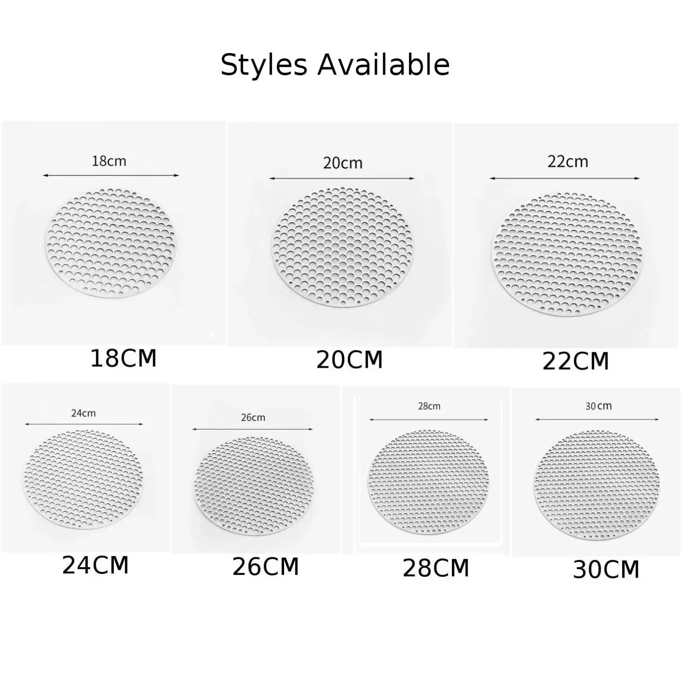 Круглая угольная решетка для барбекю из нержавеющей стали 304 диаметр 18-30 см гриль