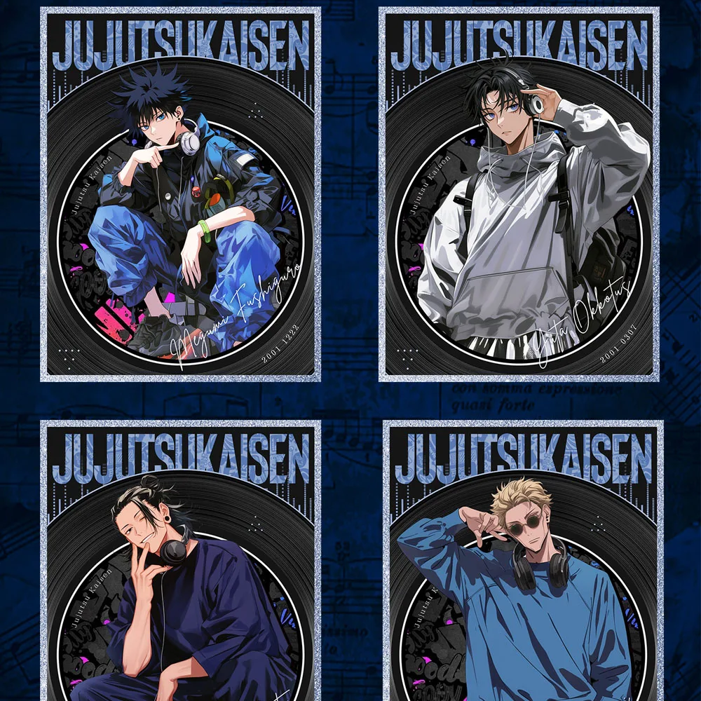 Оптовая продажа Jujutsu Kaisen Коллекционные карты из цветной бумаги Аниме Satoru Gojo