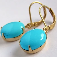 bohemian vintage hypoallergenic gold color leverback drop dangle earrings for women girls fashion waterdrop dangling jewelry
