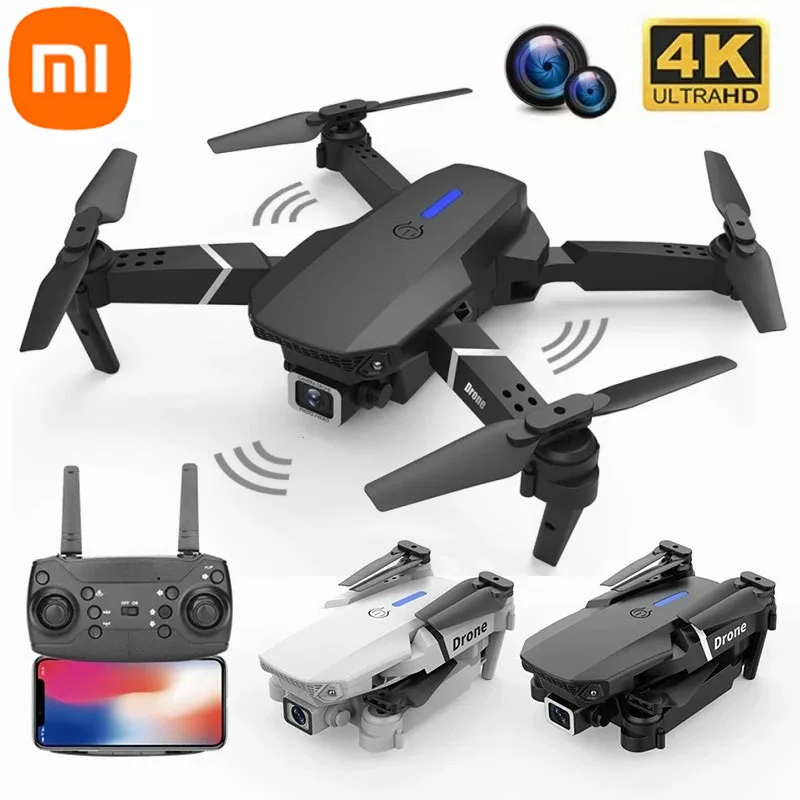 

Xiaomi E88 Pro WIFI FPV Mini Drone With Wide Angle HD 4K Camera Height Hold Obstacle Avoidance Foldable Quadcopter Drones Toys