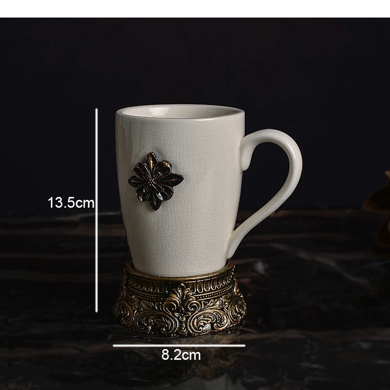 Керамический узор чашка для полоскания горла кофе держатель зубных щеток