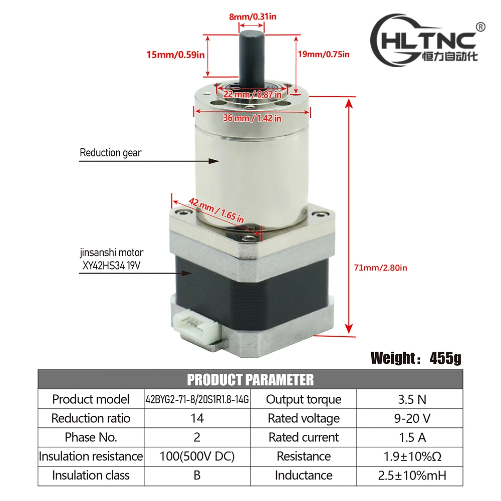 

Шаговый двигатель HLTNC Nema17 42HS34