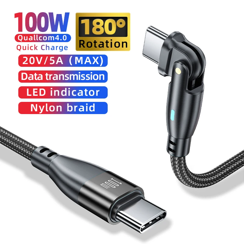 Кабель USB C-USB C 100 Вт Type 60 кабель для быстрой зарядки MacBook Pro 2020 iPad Air 4 Samsung Galaxy |