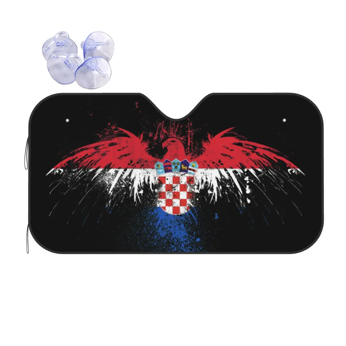 Индивидуальный флаг Хорватии автомобильный солнцезащитный козырек для лобового