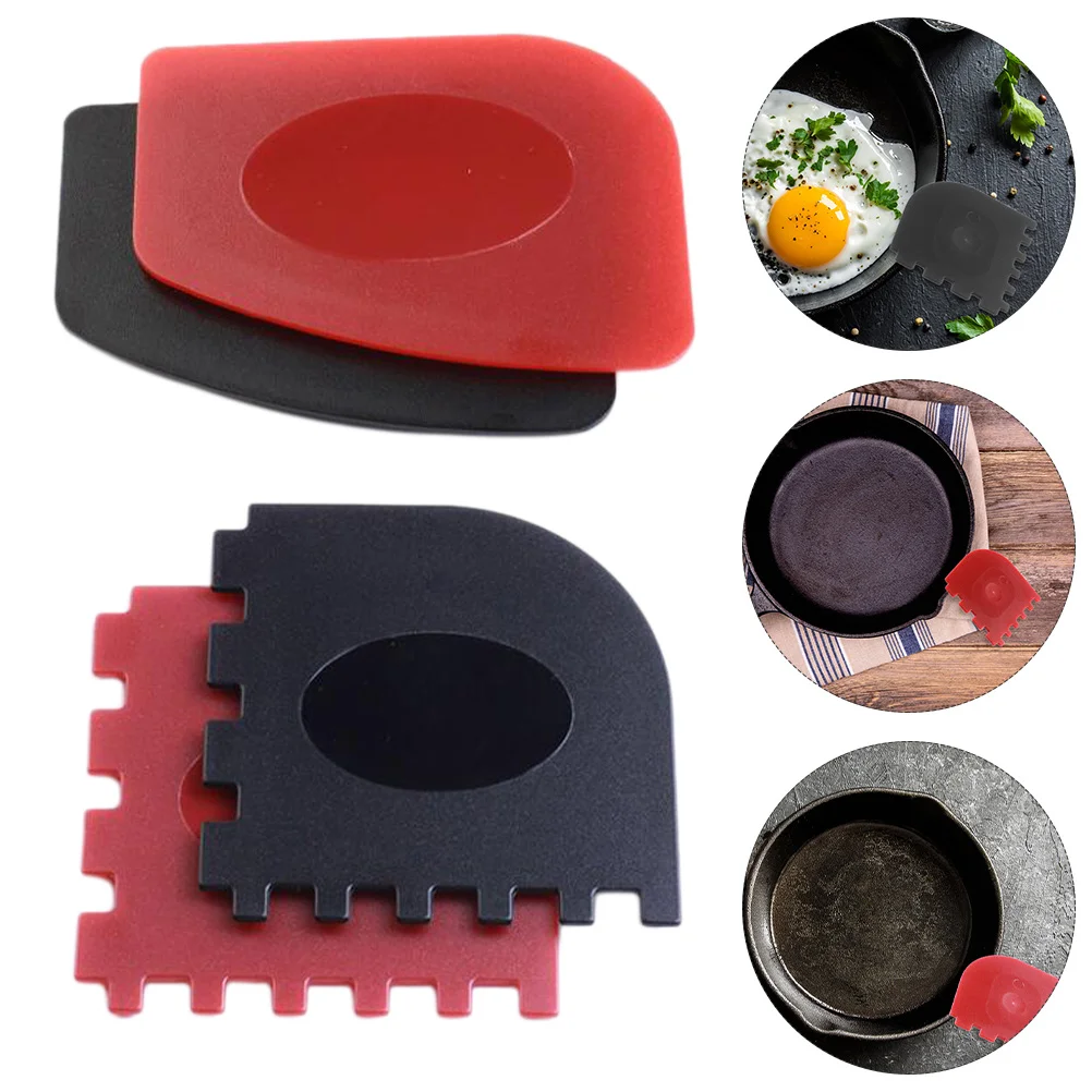 

4 Pcs Cleaning Scraper Stainless Steel Roasting Pan Skillets Wok Iron Scrubbers Tool