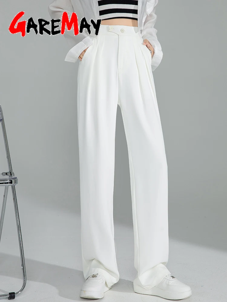 Женские Брючные костюмы в Корейском стиле элегантные прямые летние брюки