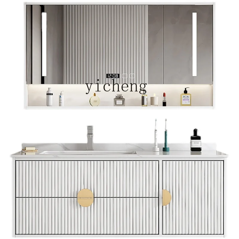 

YY Light Luxury Bathroom Cabinet Bathroom Table Basin Wash Basin Cabinet