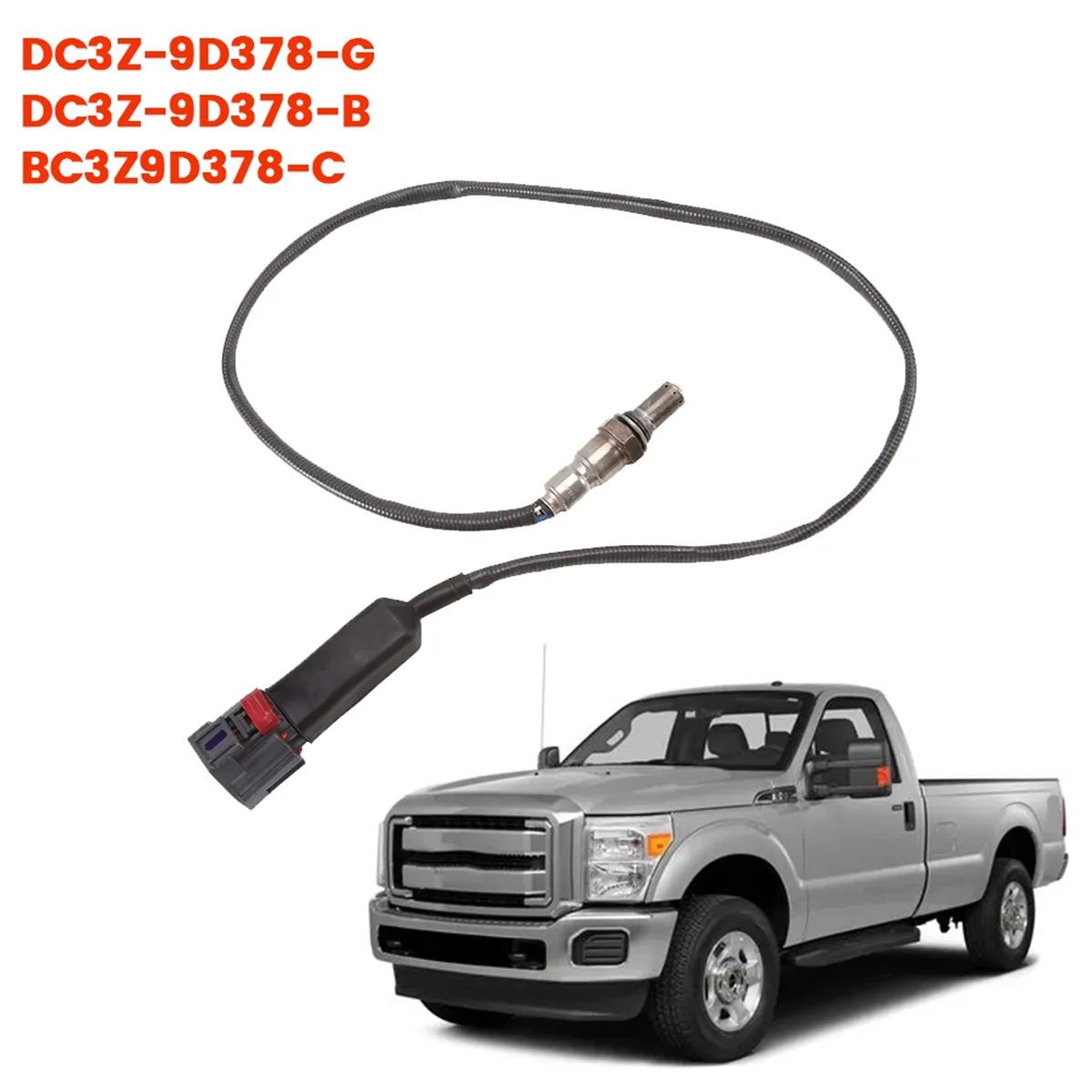Задний датчик температуры Nox для Ford F250 F350 6.7L Diesel 11-12 кислорода частиц выхлопных