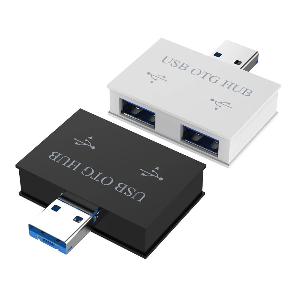 

High Speed USB Hub Mini USB Hub Splitter Box For PC Laptop U Disk Card Reader Computer Splitter HUB Charging + Data dual port