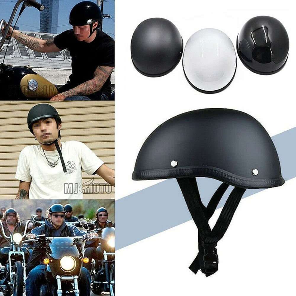 

Unisex Retro Motorcycle Helmet Vintage MTB Bike Helmet Ultralight Cycling Half Face Safety Helmet