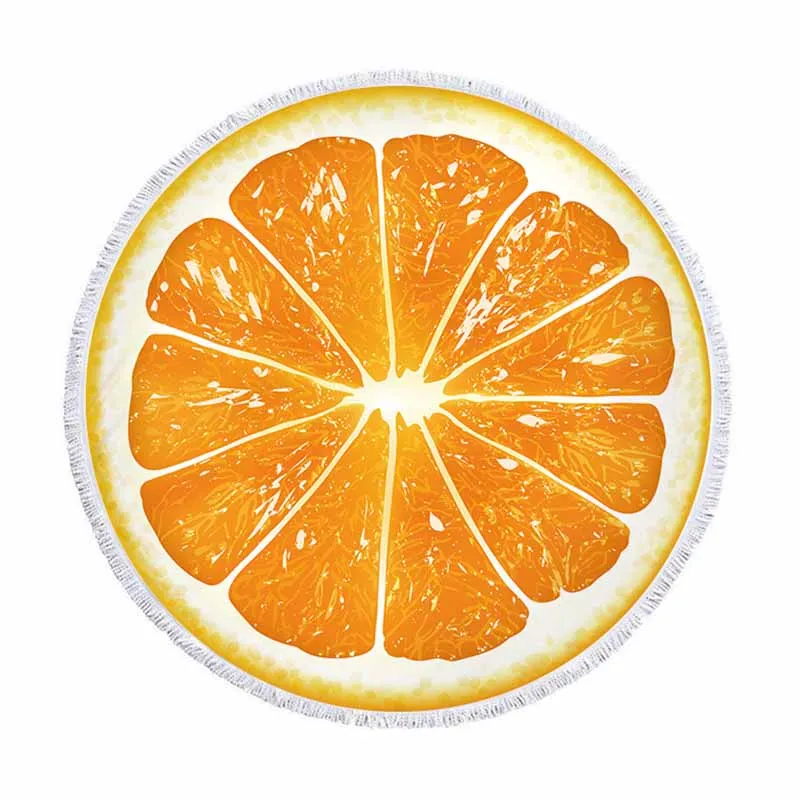 

Fruit Watermelon Round Beach Towel For Kid Adults Microfiber Towels Toalla Tassels Tapestry Beach Mat