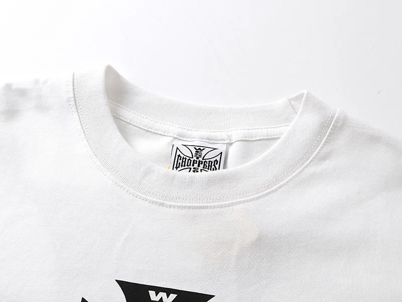 Фото Новая мужская футболка с длинным рукавом в стиле Вест-Кост, уличный стиль, с крестообразным узором, свободный крой №4