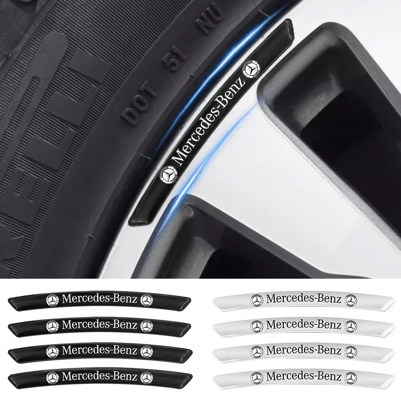 Car 2025 For Benz AMG 4pcs/set Aluminium Alloy Sport Emblem Wheel Hub Stickers Mercedes A180 A200 A260 W203 W210 W2