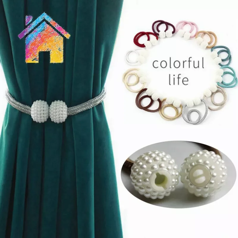 

Piece of New Pearl Buckle Curtain Clip Curtain Frame Lace Buckle Clip Hanging Ball Buckle Lace Curtain Accessories Home Decora