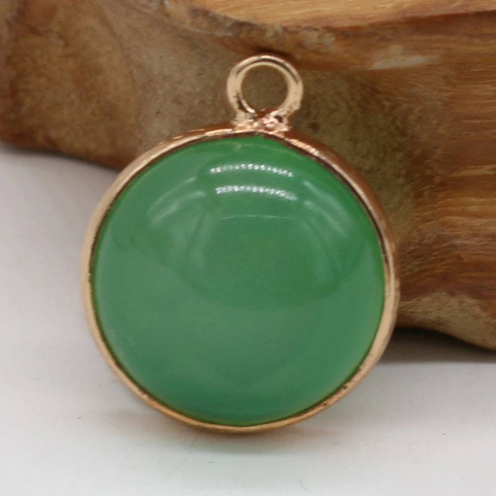 

Лидер продаж, Круглые Подвески ручной работы из натурального камня, искусственные подвески для ожерелья, сережек, аксессуары для ювелирных ...