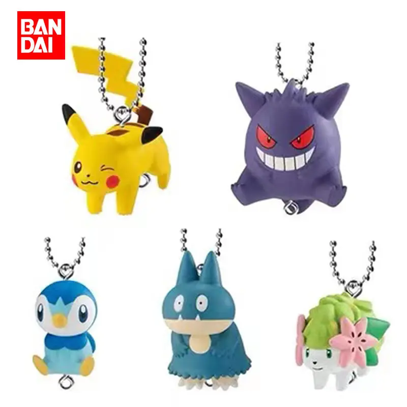 

BANDAI Pocket Monsters Pikachu Pendants Gacha Figures Models Anime Collectibles Toys Birthday Gifts Dolls Ornaments