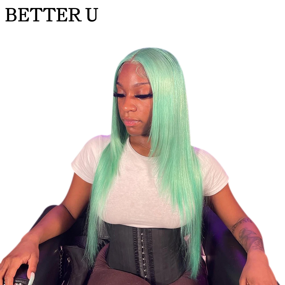 

Wear to Go Glueless Wigs Light Green 13x6 HD Lace Front Wig Brazilian Wigs on Sale Human Hair For Women 613 Colored Wig Better U