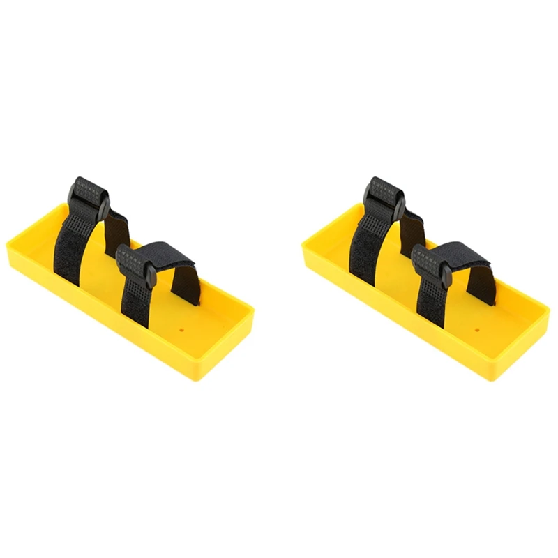 

2X RC Battery Tray Case Battery Box Bracket For Axial SCX10 Traxxas TRX4 RC4WD D90 1/8 1/10 RC Car Spare Parts,Yellow