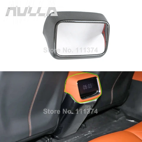 Для Xiaomi YU7 2025-2026 задняя вентиляционная рамка для кондиционера, противоударная панель, декоративная крышка, АБС-пластик, карбоновые аксессуары