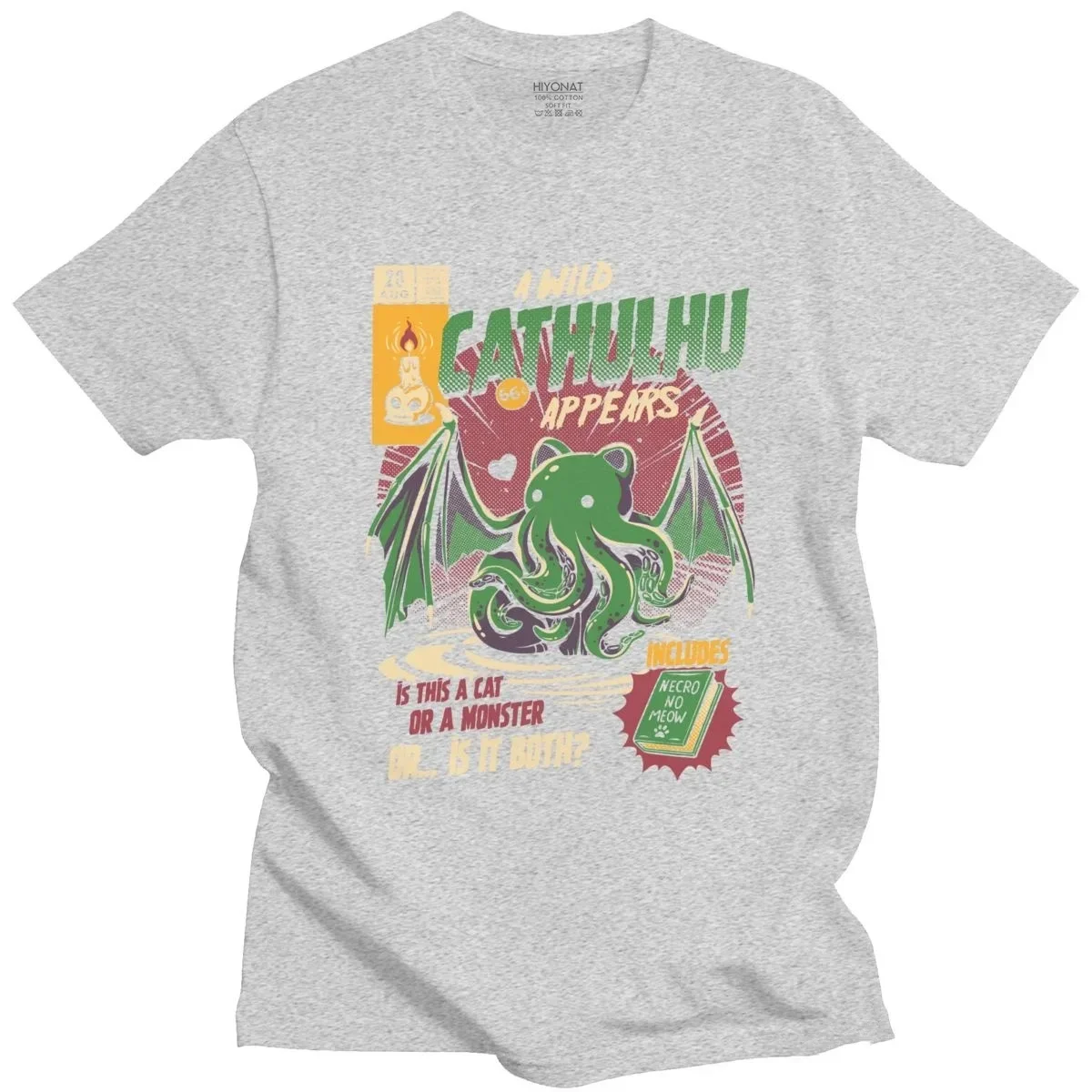 Классическая футболка A Wild Cthulhu Мужская с коротким рукавом для отдыха