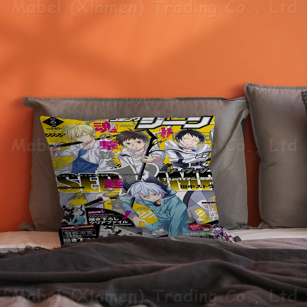 Чехол для подушки в стиле аниме Servamp 30x50 полиэстеровые диванные декоративные