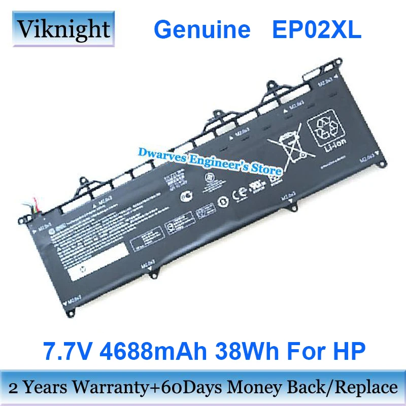 

Оригинальный аккумулятор EP02XL 7,7 В 4688 мАч для HP