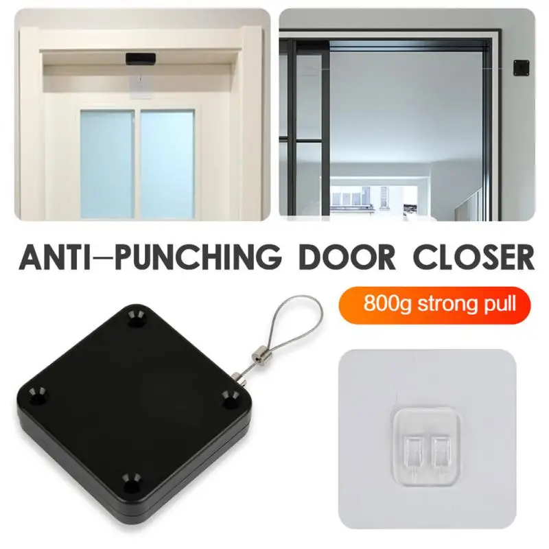 

Automatic Closer Pull Automatic Door Closer Door Stopper Surface Close Door Bracket Closer For Drawers Rawstring Door Closer