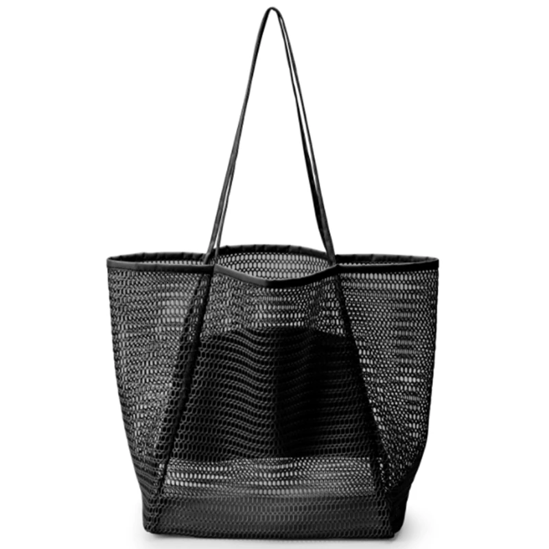 

Mesh Beach Tote Women's Fashion Shoulder High Capacity Handbag Color
